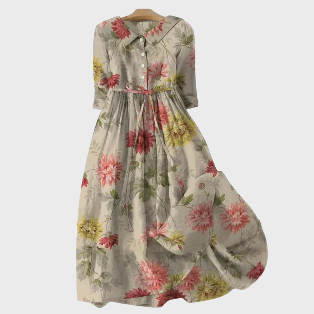 Vestido Retro com Buquê - Image 2