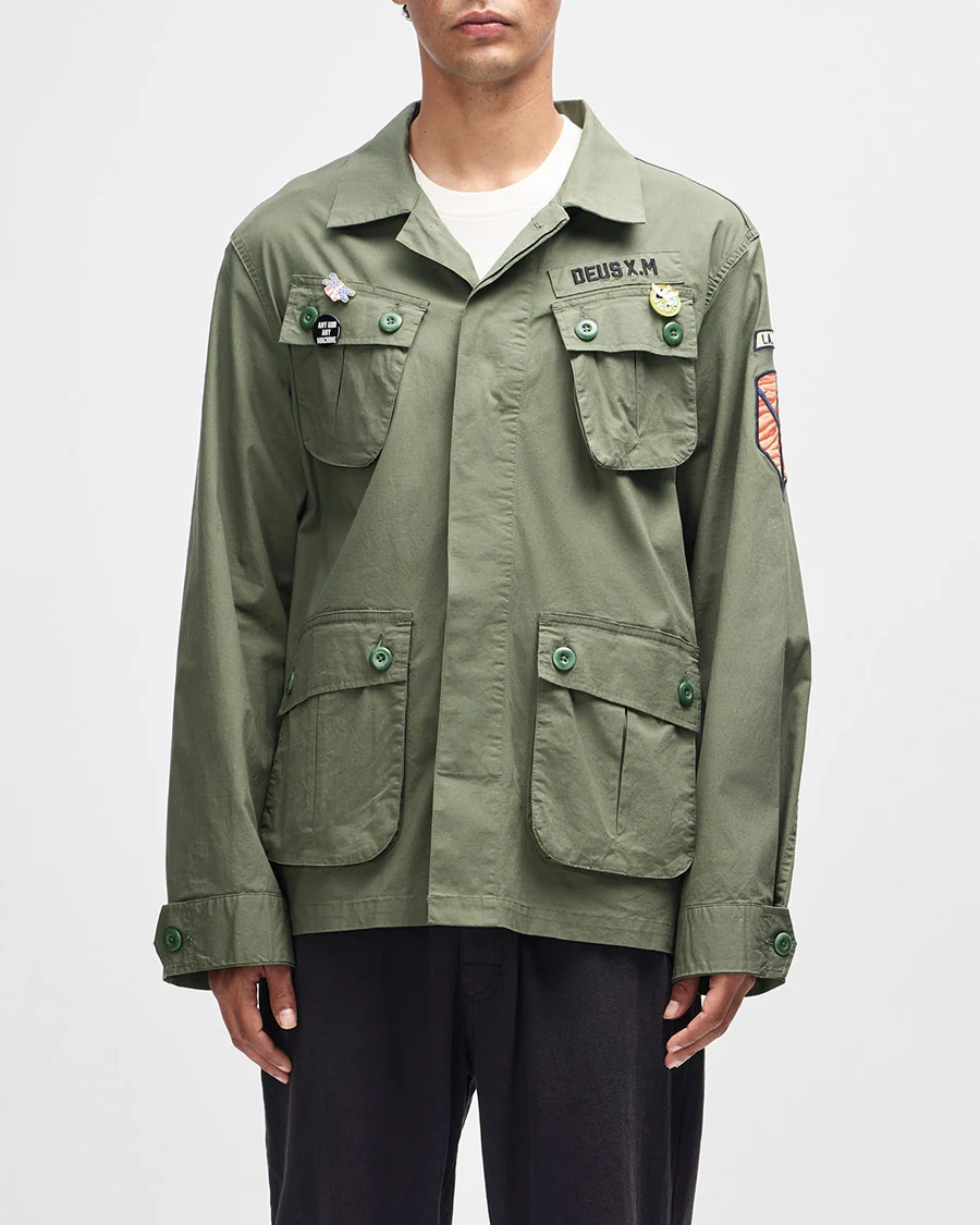 Camisa Overshirt Relaxed Fit Power - Verde Militar