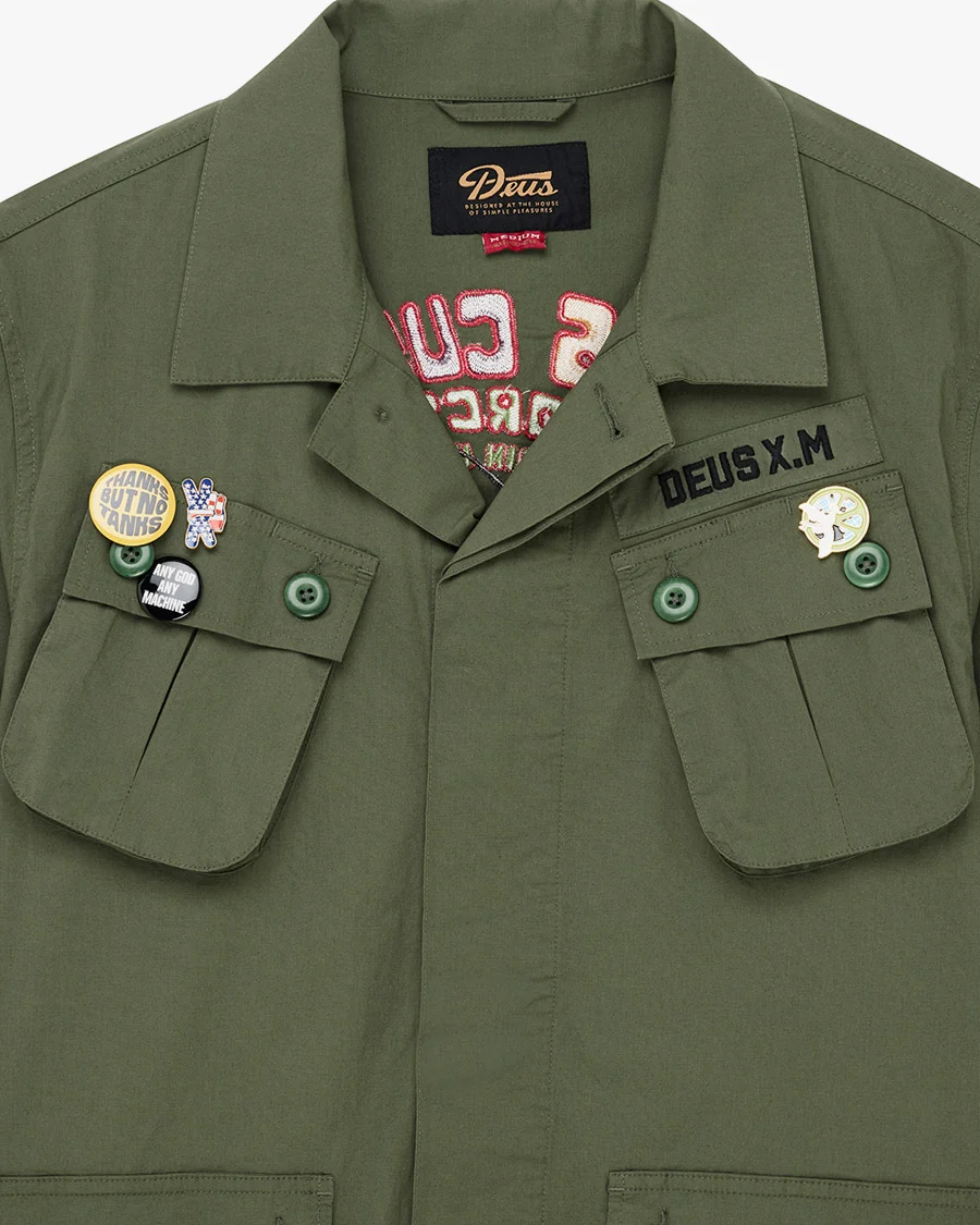 Camisa Overshirt Relaxed Fit Power - Verde Militar - Image 9
