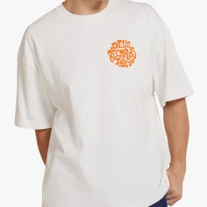 Camiseta Records Oversized Paradigm - Off White