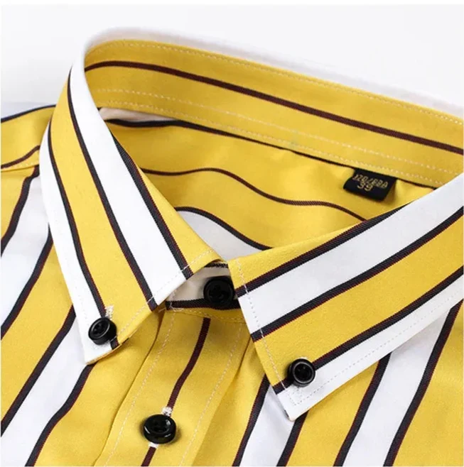 Givalli - Camisa casual às riscas para homem - Image 9